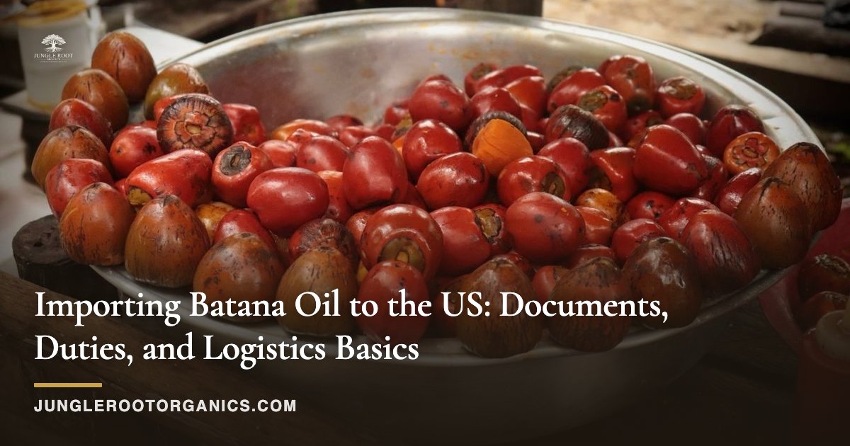 Importing Batana Oil to the US: Documents, Duties, and Logistics Basics